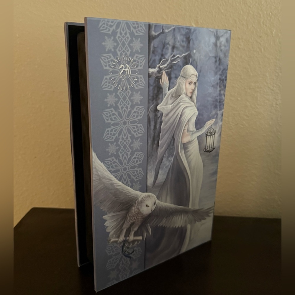 Mystical Fantasy Fae Storage Box | Fairy Owl Art Trinket Keepsake Box - Picture 4 of 5